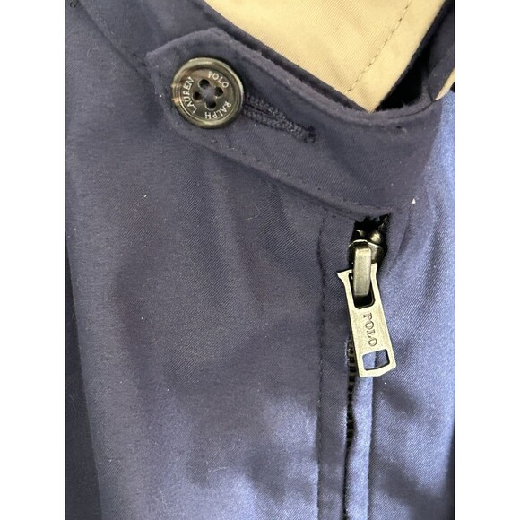 Polo Ralph Lauren Jacket Men's XL Long Sleeve Full Zip Pockets Adult Navy Blue - Picture 3 of 9